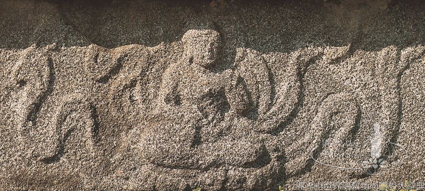 陳田寺遺址三層石塔飛天