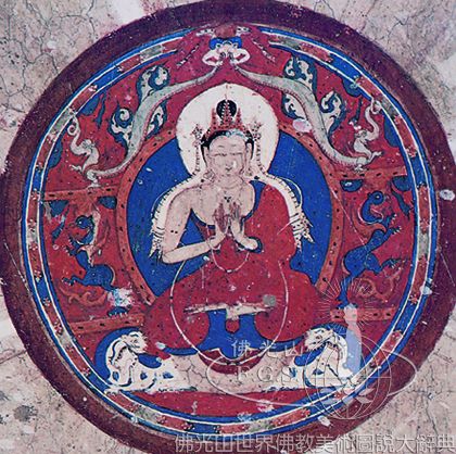 阿爾奇寺大日如來曼荼羅圖（局部）