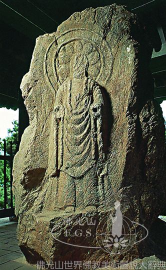 花田里四面佛像（西面）