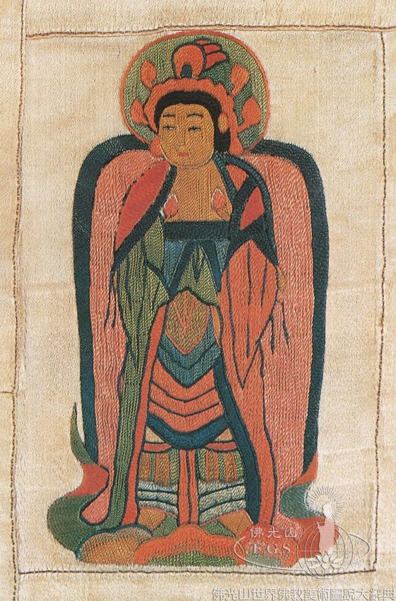 刺繡袈裟（局部）