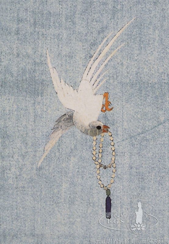 刺繡觀音菩薩像（局部）