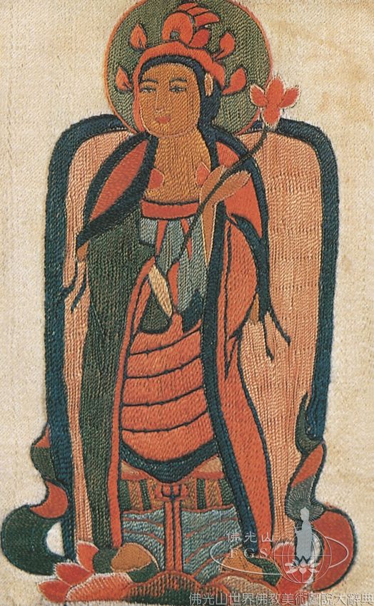 刺繡袈裟（局部）