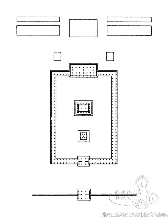 四天王寺古代伽藍配置圖