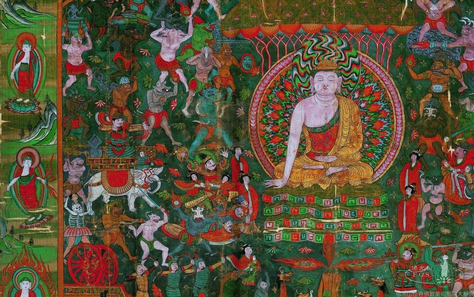 降魔成道圖（局部）