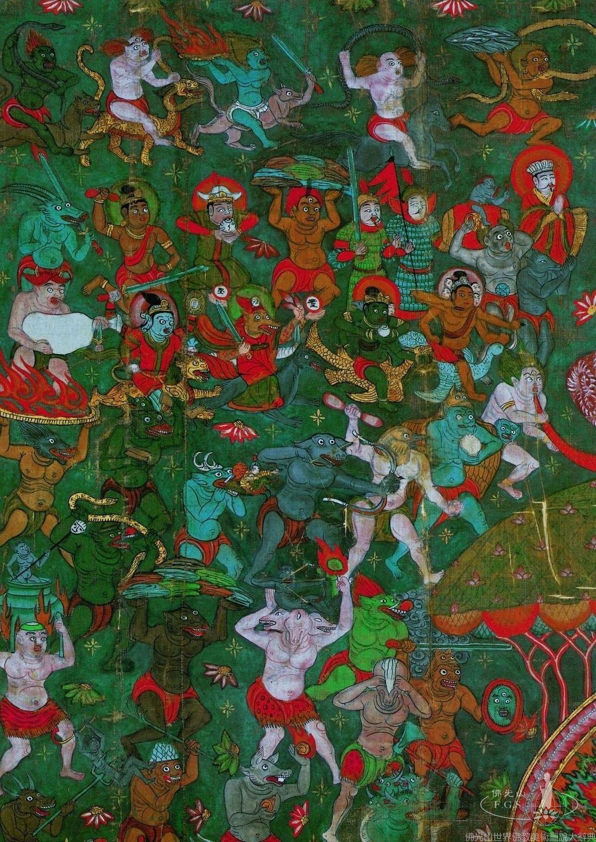 降魔成道圖（局部）