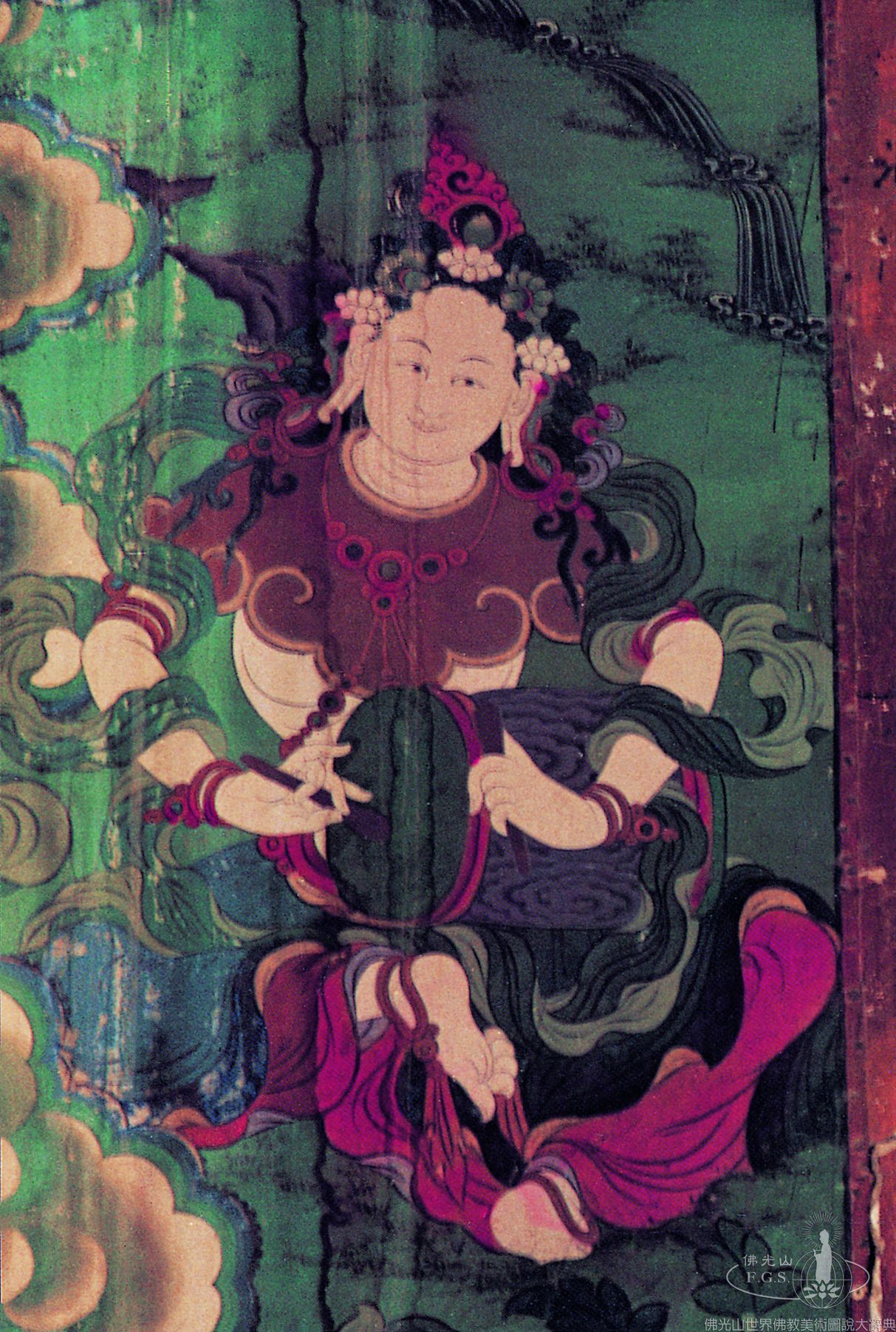 拉卜楞寺極樂世界圖之伎樂天