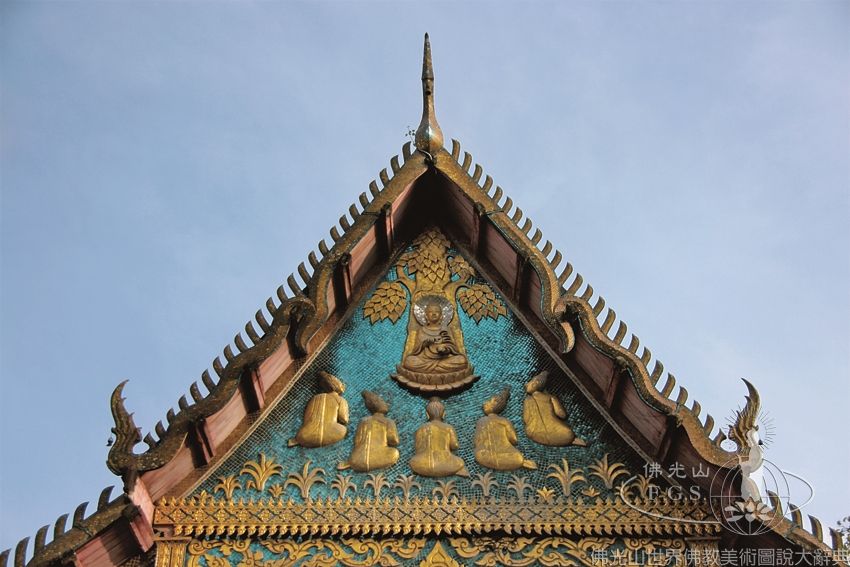 泰灘瑪嵐佛寺戒堂山牆