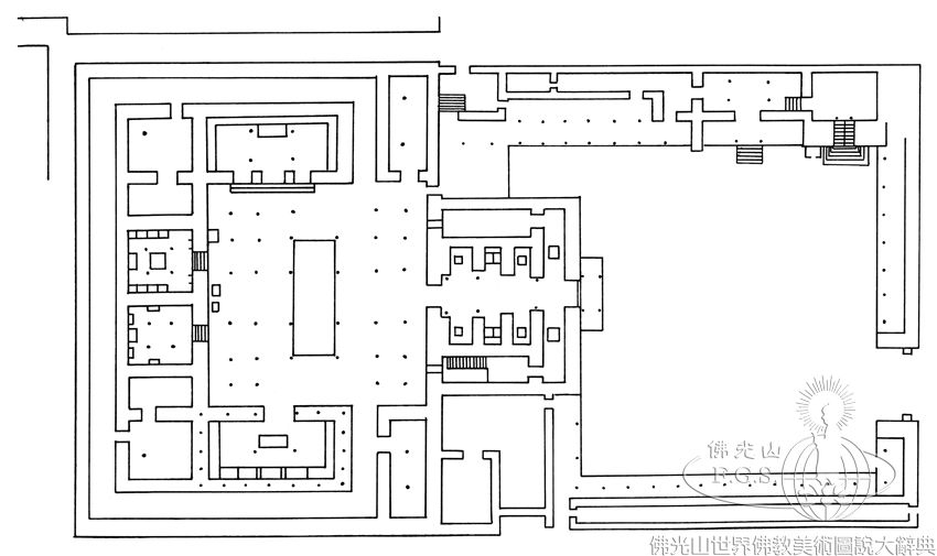 夏魯寺夏魯拉康第一層平面圖