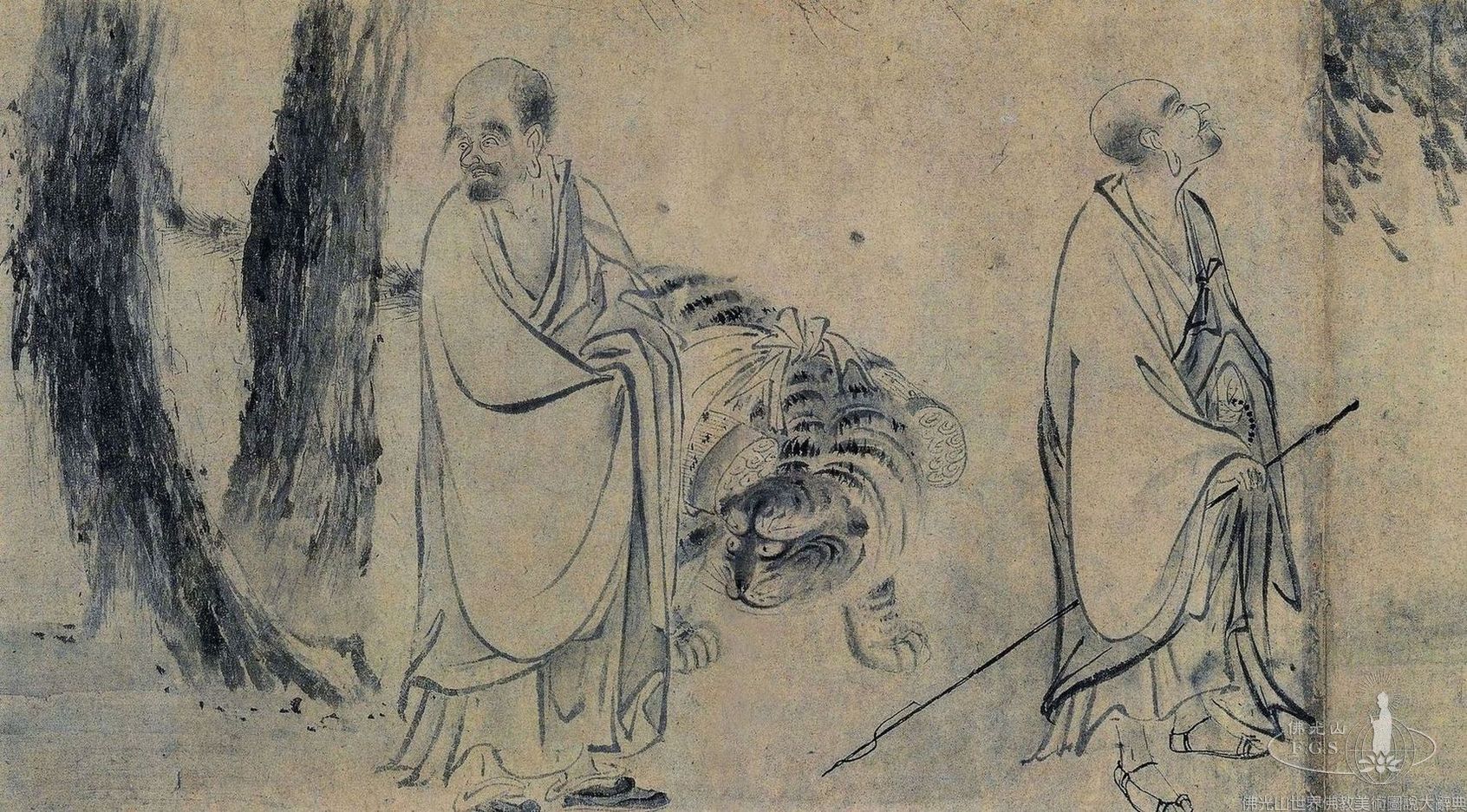 十六羅漢圖（局部）