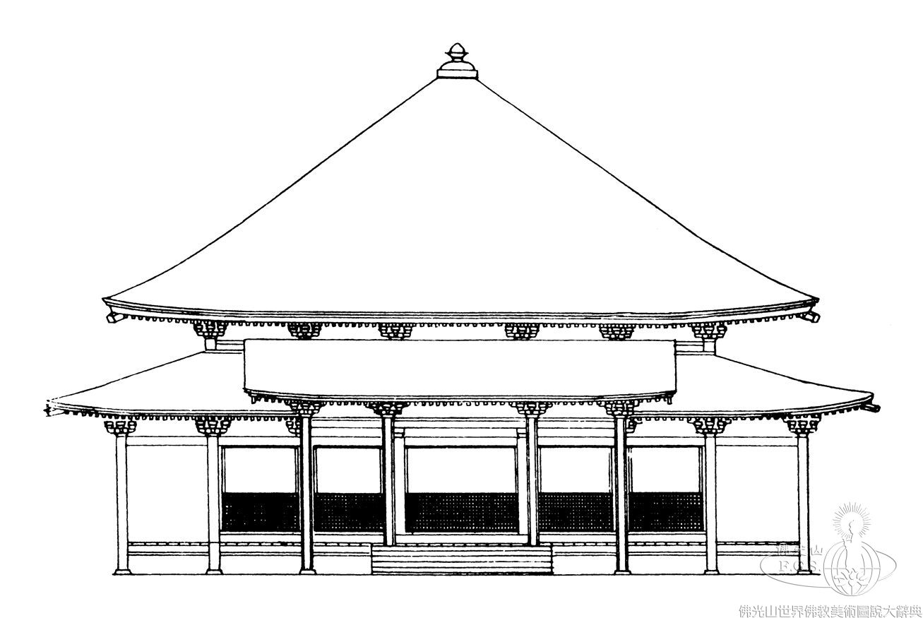 法界寺阿彌陀堂立面圖