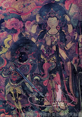 法海寺持國天及大自在天像