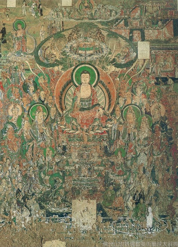 開化寺佛說法圖（局部）