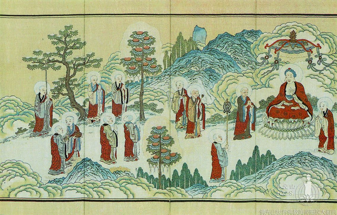 緙絲阿彌陀經卷首圖