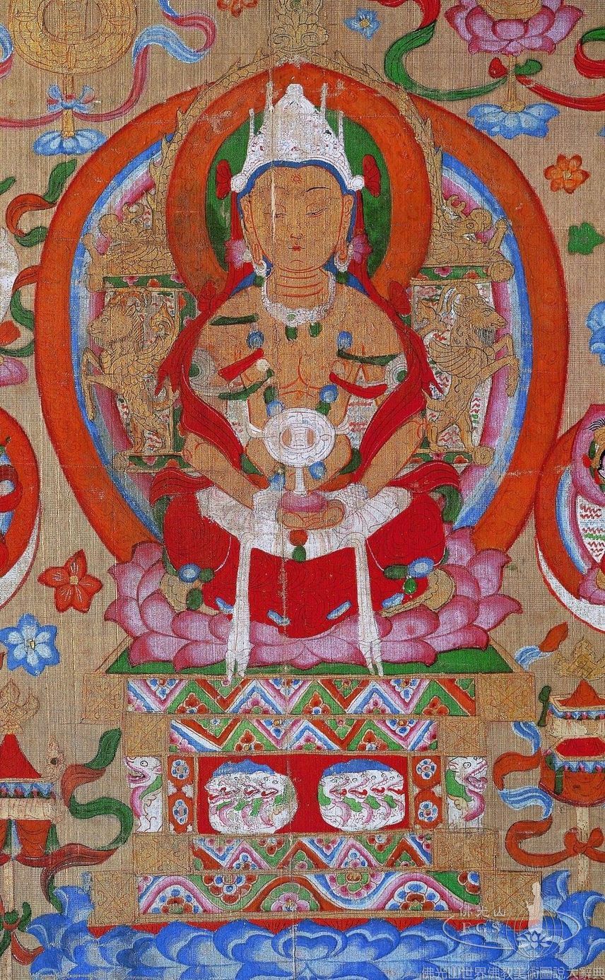 金剛界五方佛曼荼羅圖（局部）